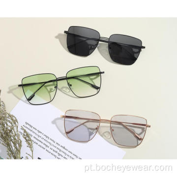 mais novos óculos de sol da moda unissex da itália óculos de sol com armação de metal quadrada óculos de sol para atacado